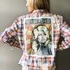 Envy Upcycle Dolly Vintage Tee Flannel Clothing