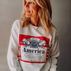 Trend Notes Clothing Bless America Sweatshirt