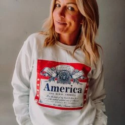 Trend Notes Clothing Bless America Sweatshirt