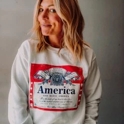 Trend Notes Clothing Bless America Sweatshirt