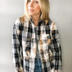 Envy Upcycle Lakers Vintage Tee Flannel - Black Mamba