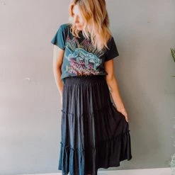 Lush Clothing Moonlight Midi Skirt