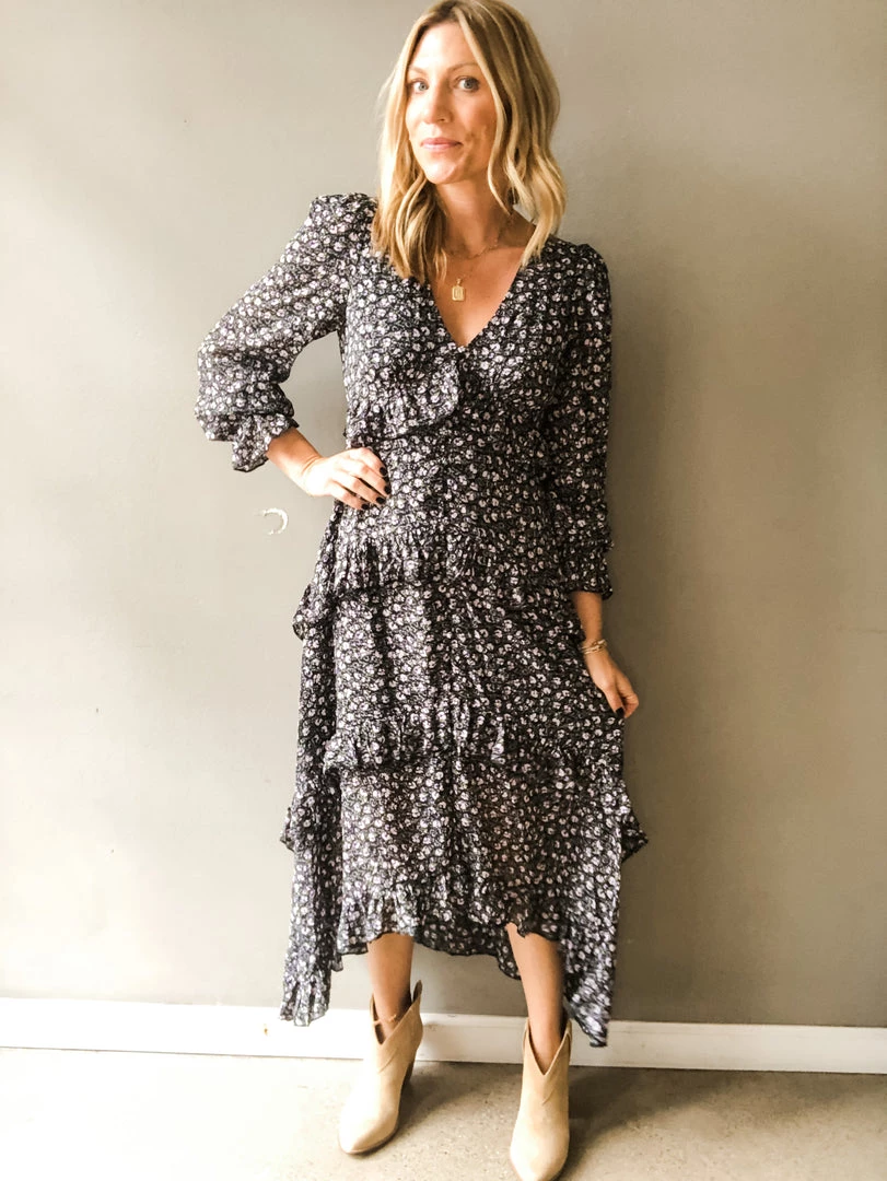 Lush Clothing Dote On Me Ruffle Midi Dress 6 Lush Clothing Dote On Me Ruffle Midi Dress