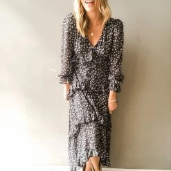 Lush Clothing Dote On Me Ruffle Midi Dress 12 Lush Clothing Dote On Me Ruffle Midi Dress