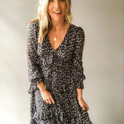 Lush Clothing Dote On Me Ruffle Midi Dress