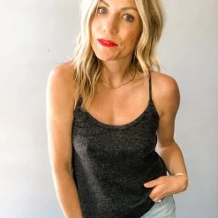 Chaser Brand Clothing Rib Cropped Flouncy Cami 6 Chaser Brand Clothing Rib Cropped Flouncy Cami