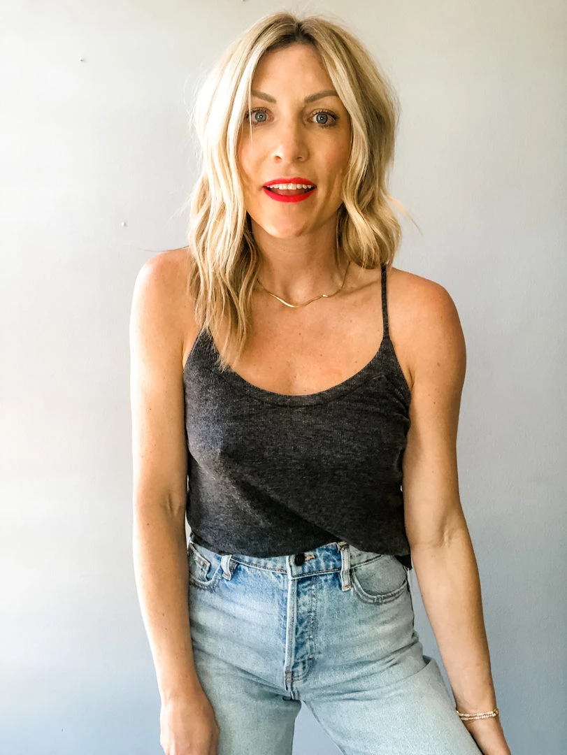 Chaser Brand Clothing Rib Cropped Flouncy Cami 2 Chaser Brand Clothing Rib Cropped Flouncy Cami