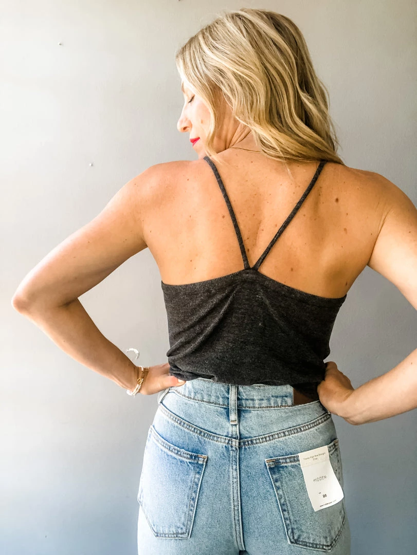 Chaser Brand Clothing Rib Cropped Flouncy Cami 4 Chaser Brand Clothing Rib Cropped Flouncy Cami