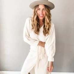 Mable Sasha Knit Sweater Wrap Midi Dress