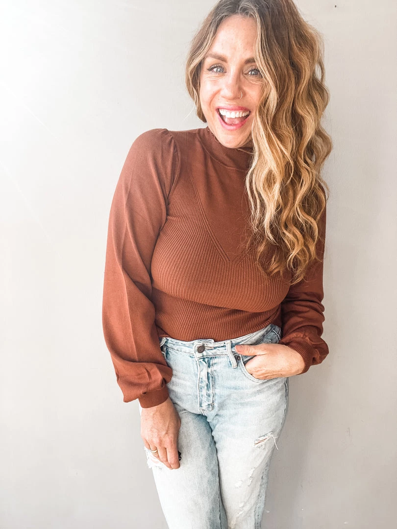 Wishlist Daley Mock Neck Sweater Clothing 7 Wishlist Daley Mock Neck Sweater Clothing