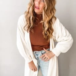 Mable Sasha Knit Sweater Wrap Midi Dress