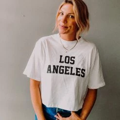 Audrey 3+1 Los Angeles Crop Tee Clothing