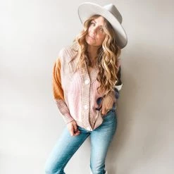 Lush Clothing Day Made Colorblock Cardigan