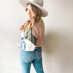 Lush Clothing Day Made Colorblock Cardigan