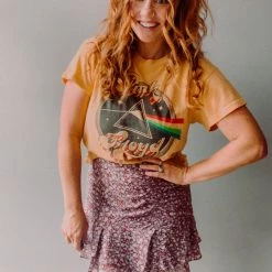 Lush Clothing Pinot Ruched Ruffle Mini