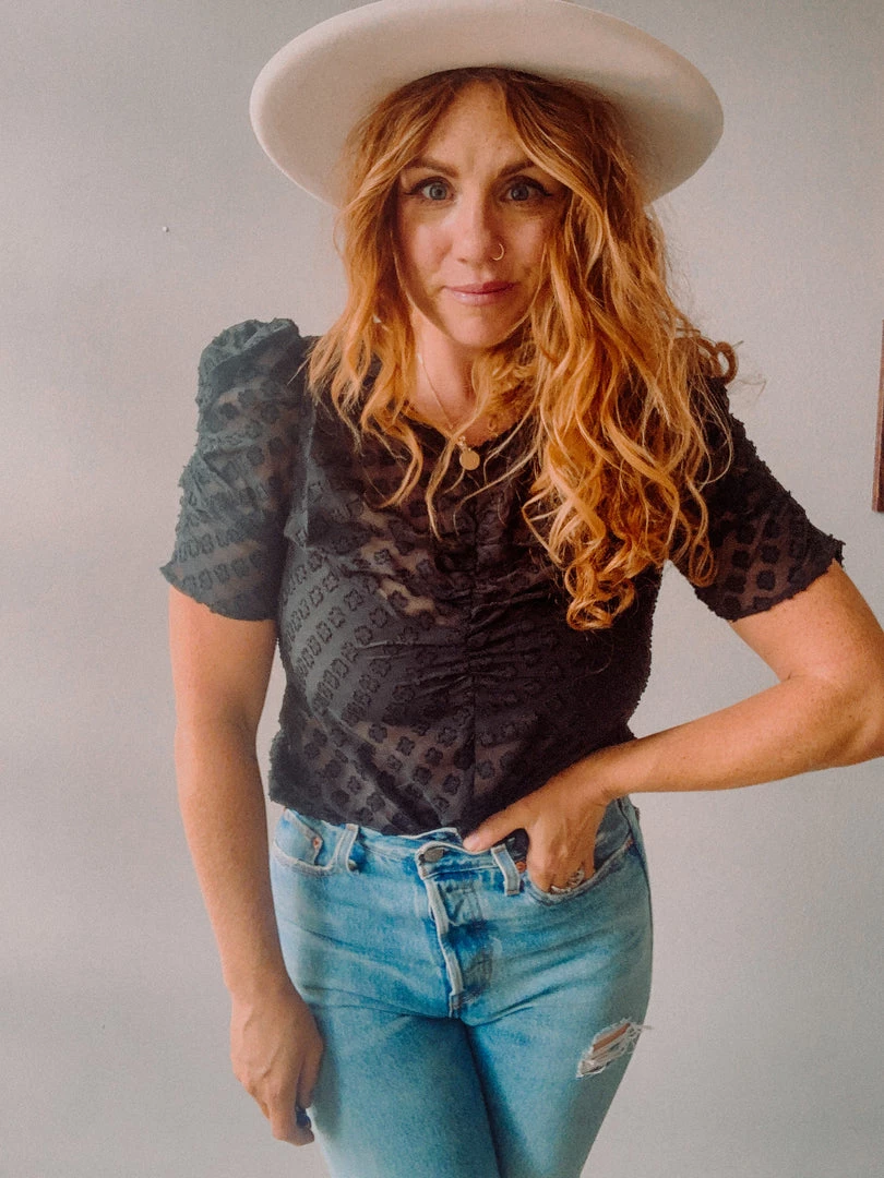 Lush Clothing Cocktail Hour Puff Sleeve Top 2 Lush Clothing Cocktail Hour Puff Sleeve Top