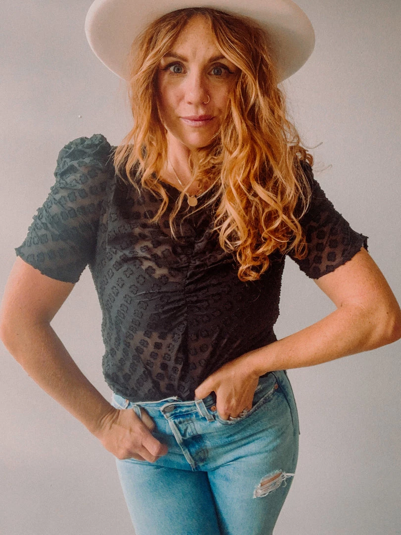 Lush Clothing Cocktail Hour Puff Sleeve Top 1 Lush Clothing Cocktail Hour Puff Sleeve Top