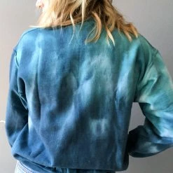 Trend Notes Clothing Aqua Tie Dye Sweatshirt
