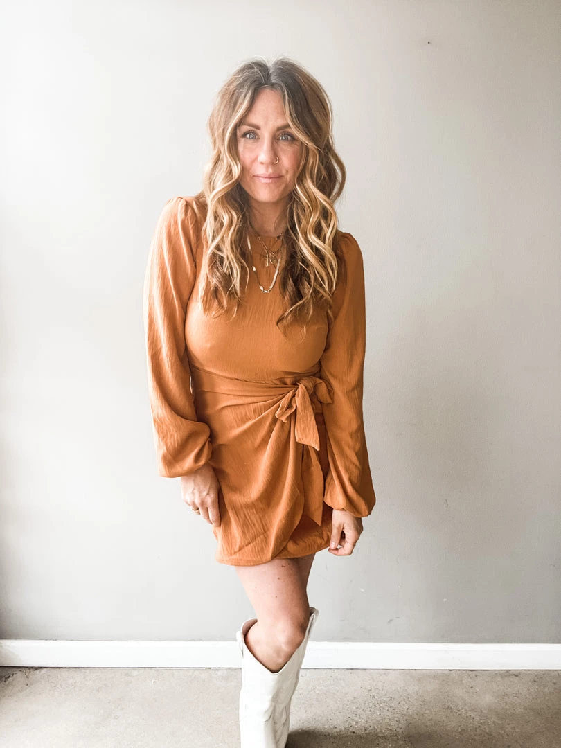 Lush Clothing Goldmember Wrap Dress 4 Lush Clothing Goldmember Wrap Dress