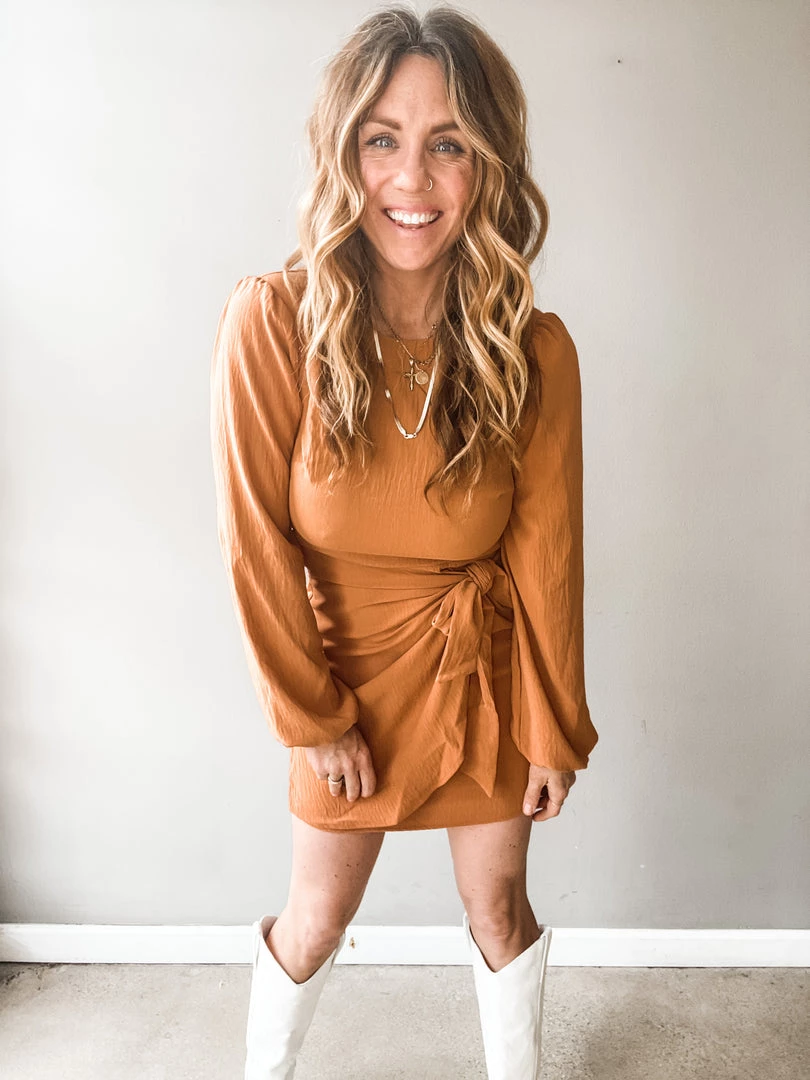 Lush Clothing Goldmember Wrap Dress 7 Lush Clothing Goldmember Wrap Dress