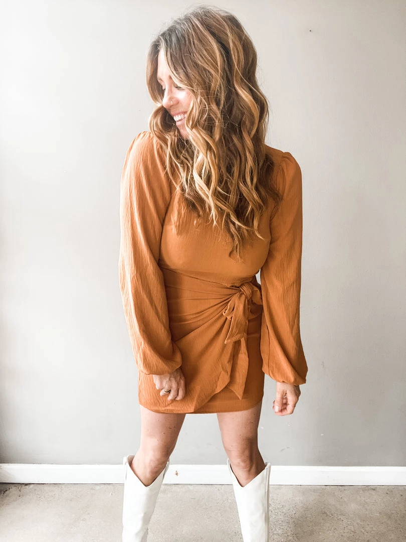 Lush Clothing Goldmember Wrap Dress 6 Lush Clothing Goldmember Wrap Dress