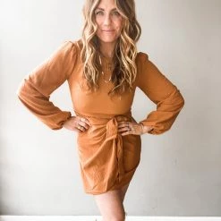 Lush Clothing Goldmember Wrap Dress