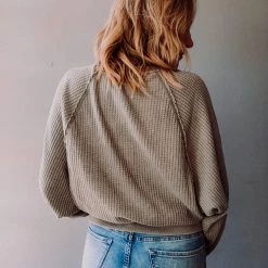 Z Supply Clothing Claire Waffle Long Sleeve