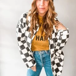 POL Clothing Playing Games Shacket