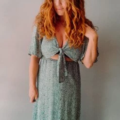 Audrey 3+1 Scribble Square Maxi Dress