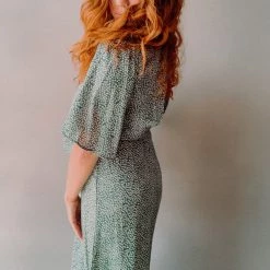 Audrey 3+1 Scribble Square Maxi Dress