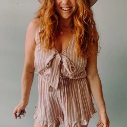 Audrey 3+1 Clothing Candy Striper Romper 11 Audrey 3+1 Clothing Candy Striper Romper