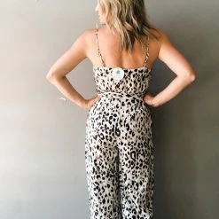 Trend Notes Leopard Cami Jumpsuit Clothing