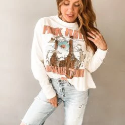 Daydreamer Clothing Pink Floyd Animals Tour '77 Long Sleeve Crop