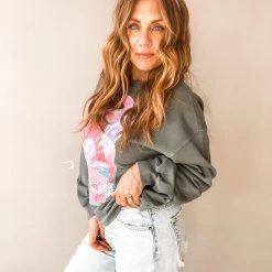 Daydreamer Led Zeppelin Electric Magic Oversized Crew Sweatshirt Clothing