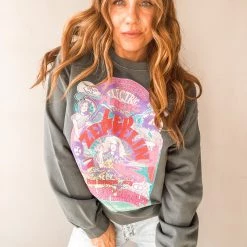 Daydreamer Led Zeppelin Electric Magic Oversized Crew Sweatshirt Clothing