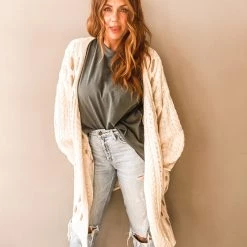 POL Clothing Sophie Long Cardigan