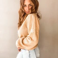 Lush Clothing Sandy Embroidered Cardigan