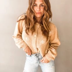 Lush Clothing Sandy Embroidered Cardigan