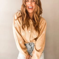 Lush Clothing Sandy Embroidered Cardigan