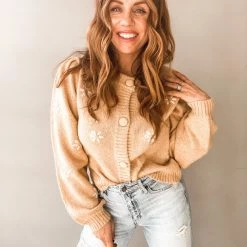 Lush Clothing Sandy Embroidered Cardigan