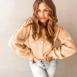 Lush Clothing Sandy Embroidered Cardigan