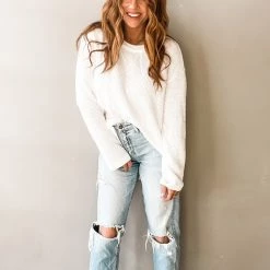 Wishlist Janette Waffle Knit Long Sleeve Clothing