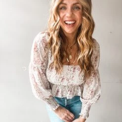 Lush Clothing Caroline Square Neck Top