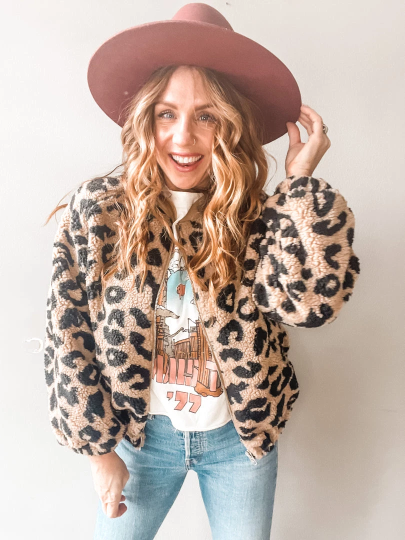 Lush Clothing Loving Leopard Sherpa Jacket 3 Lush Clothing Loving Leopard Sherpa Jacket