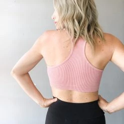 Trend Notes Rib Knit Sports Bra Clothing