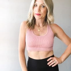 Trend Notes Rib Knit Sports Bra Clothing