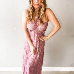 Lush Clothing Josie Halter Maxi Dress