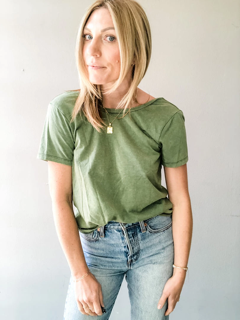 Hem & Thread Back On Track Twist Tee 8 Hem & Thread Back On Track Twist Tee