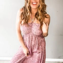 Lush Clothing Josie Halter Maxi Dress