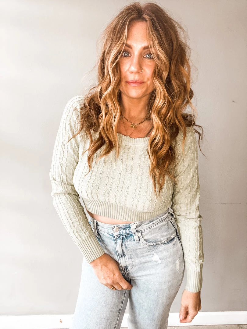 Lush Clothing Sale Sage And Sound Cropped Sweater 3 Lush Clothing Sale Sage And Sound Cropped Sweater